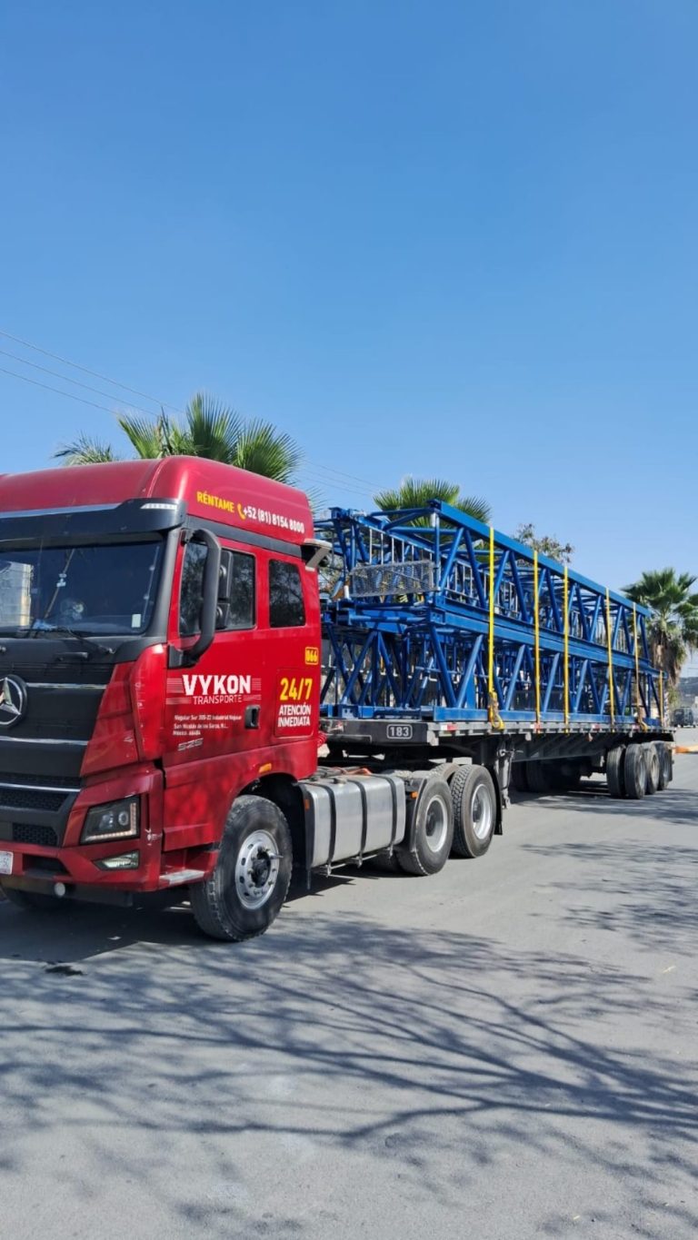 Estructura metálica en plataforma